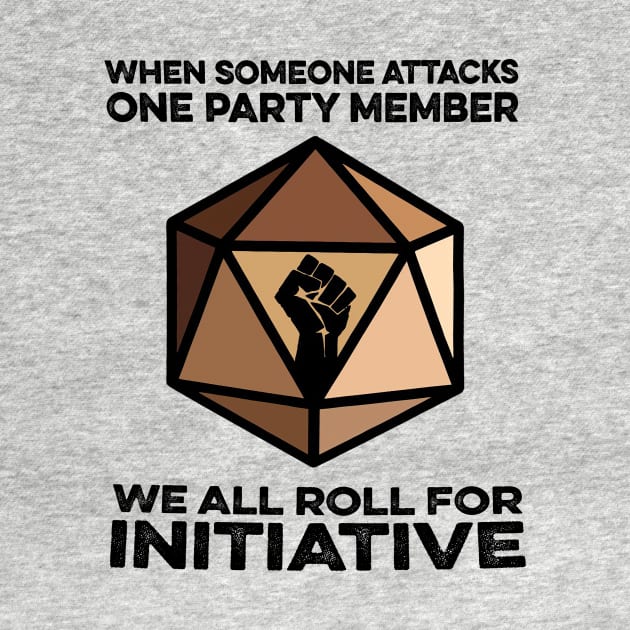 When someone attacks one party member We all roll for initiative by ninishop